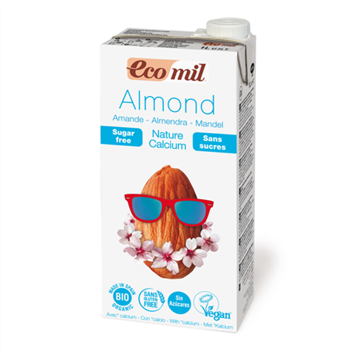Picture of Ecomil Γάλα Αμυγδάλου με ασβέστιο χωρίς ζάχαρη 1L